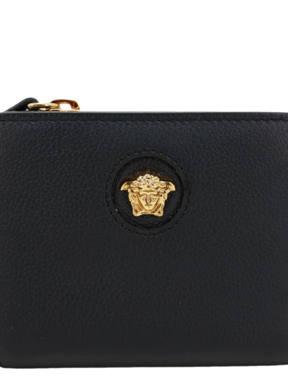 Versace La Medusa Small Leather Wallet Black
